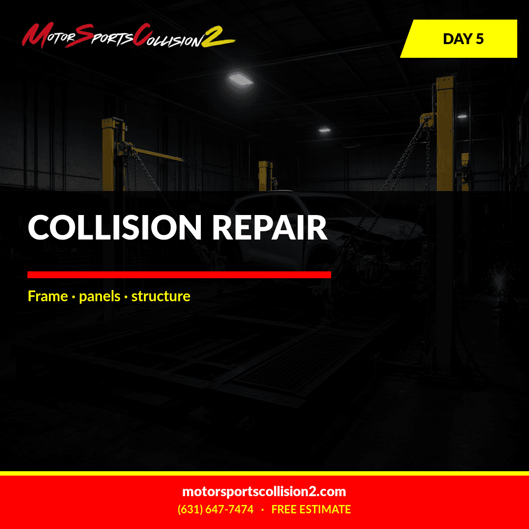 October 5, 2026: COLLISION REPAIR