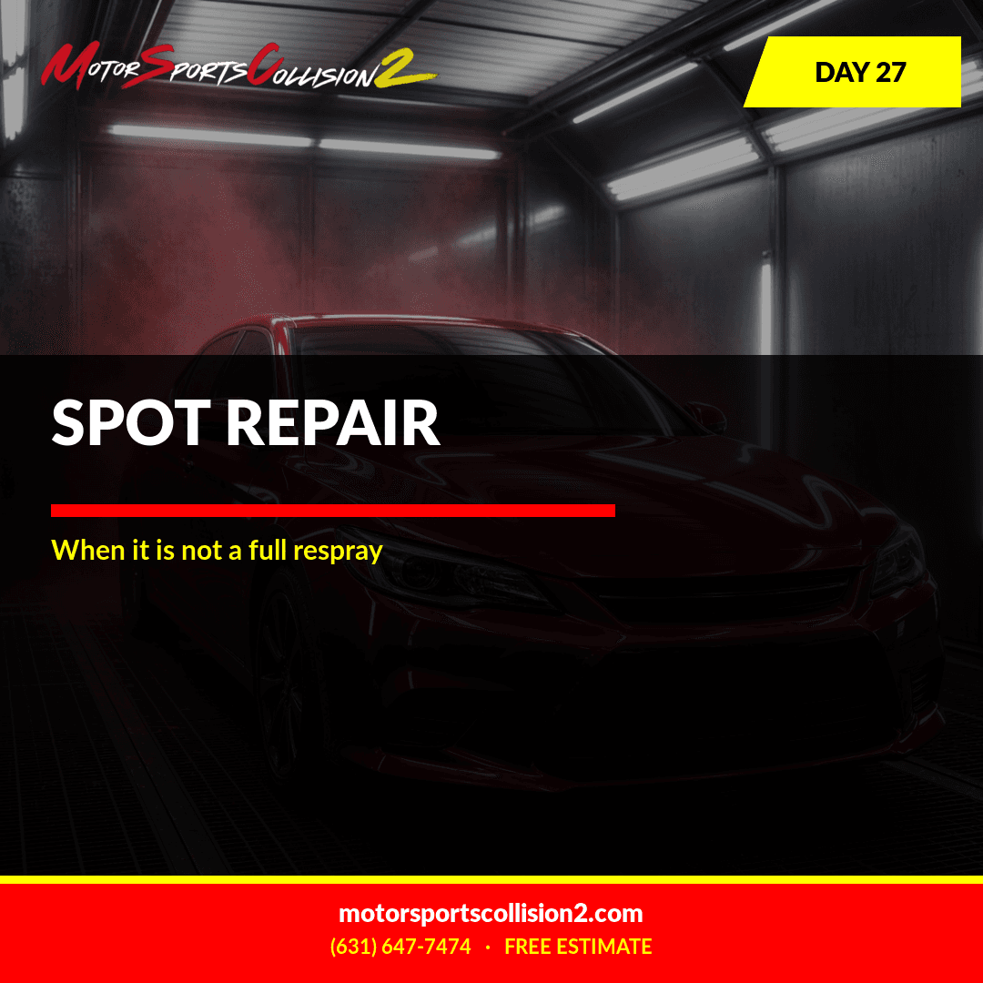 October 27, 2026: SPOT REPAIR