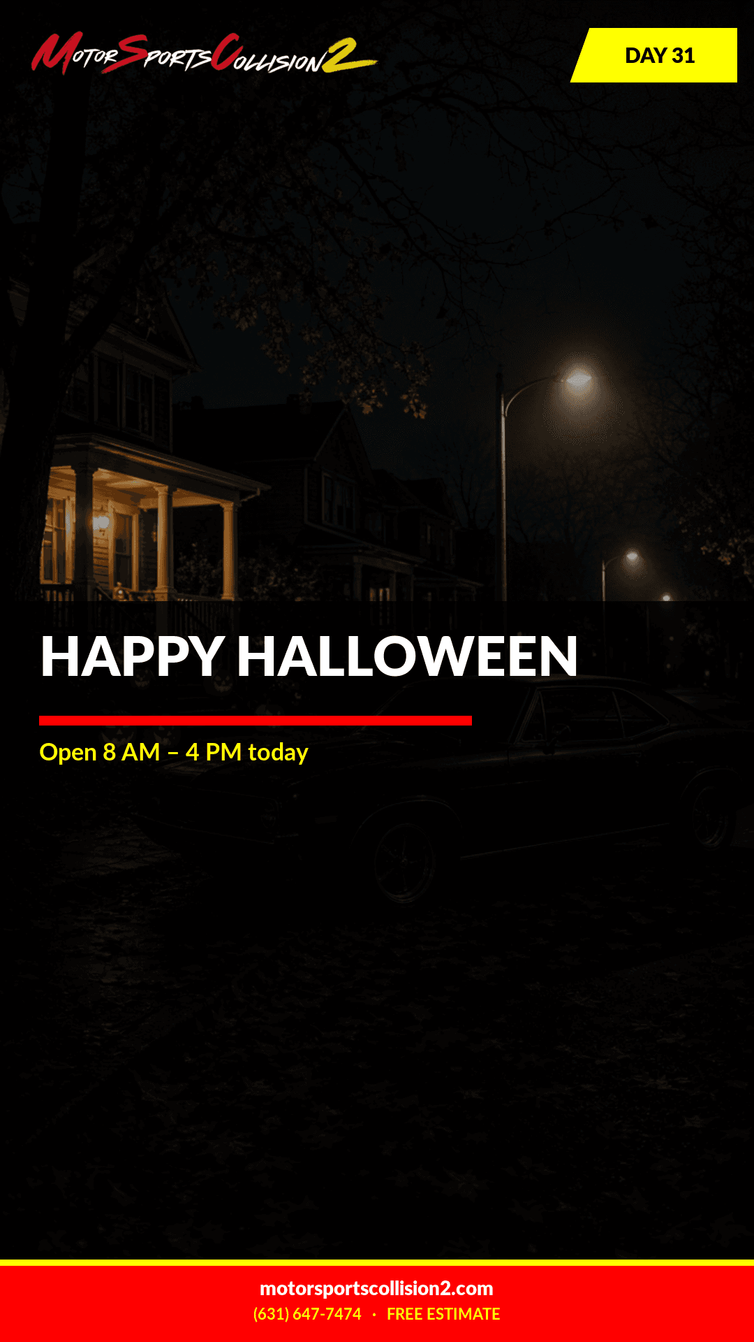 October 31, 2026: HAPPY HALLOWEEN